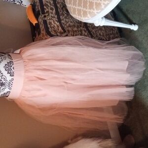 Peachy Pink Tulle Skirt